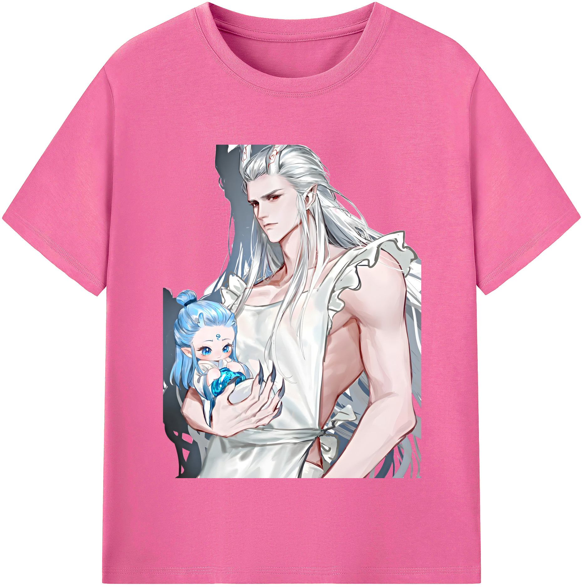 （画像用） Ne Zha 2 ナタ 魔童の大暴れ レディースカジュアルプリントTシャツ（綿100％）